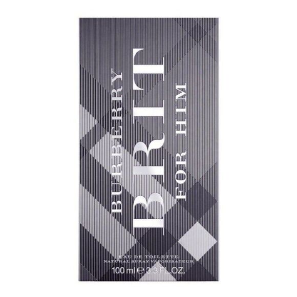 Burberry Brit Men's Eau De Toilette 3.3 oz 100 ml new in package - Picture 1 of 5